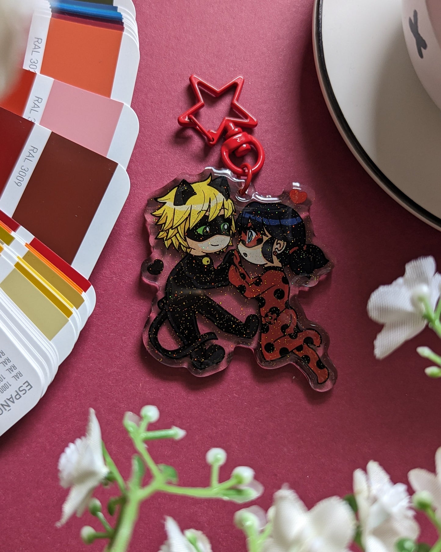Keychain - Ladybug & Chat noir