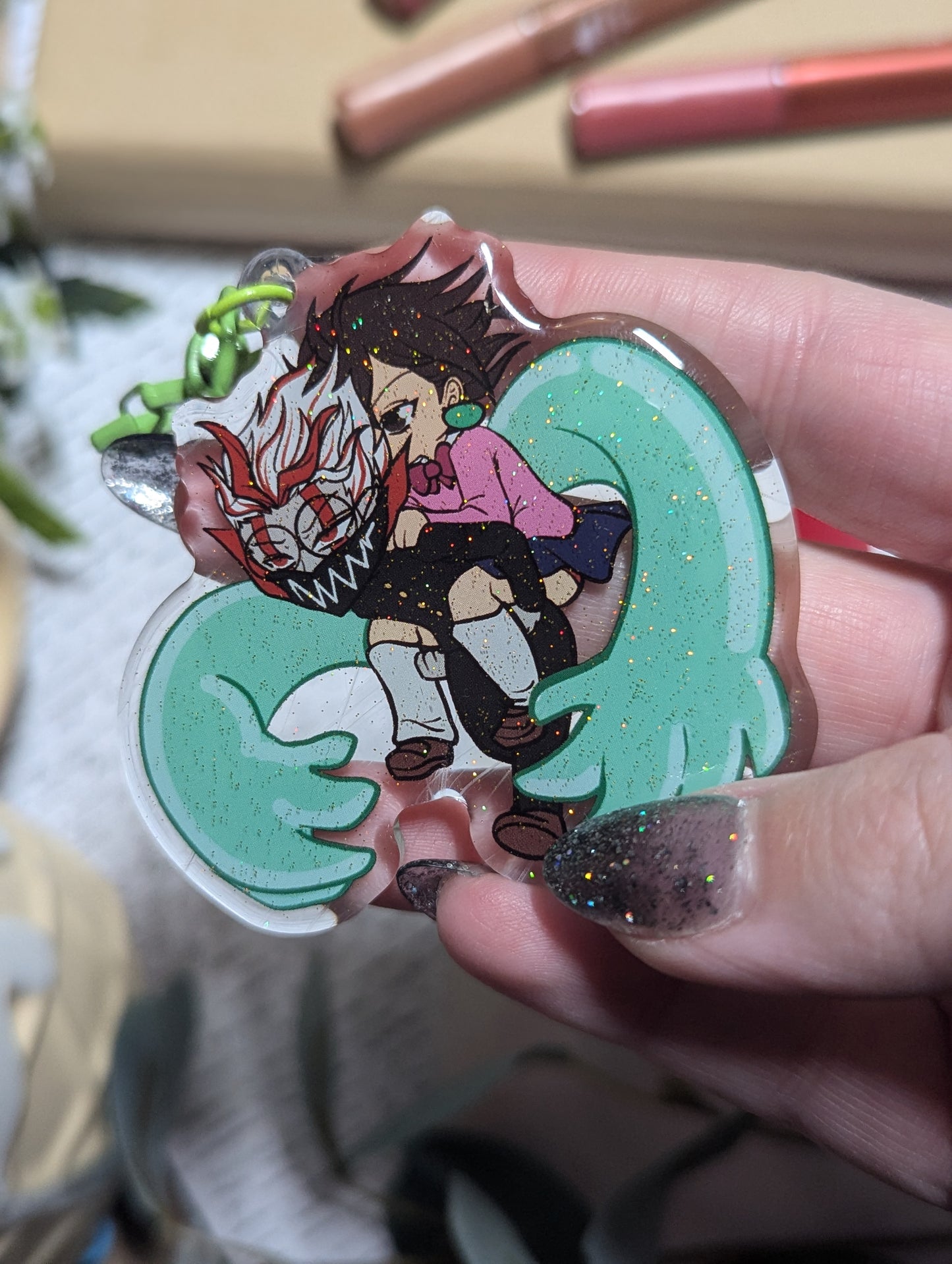 Keychain - Momo & Okarun