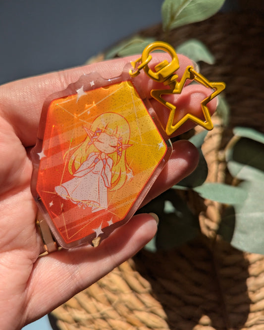 Keychain -  Zelda Cristal  Orange