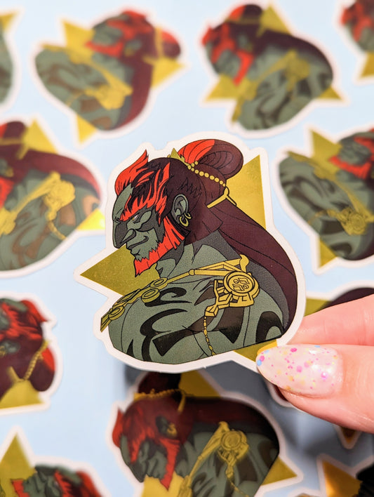 Ganondorf Totk gold stickers