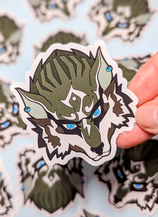 Stickers Link Loup ~ Tête