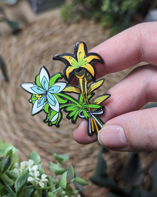 Metal Pin - Sonia &amp; Zelda Flower