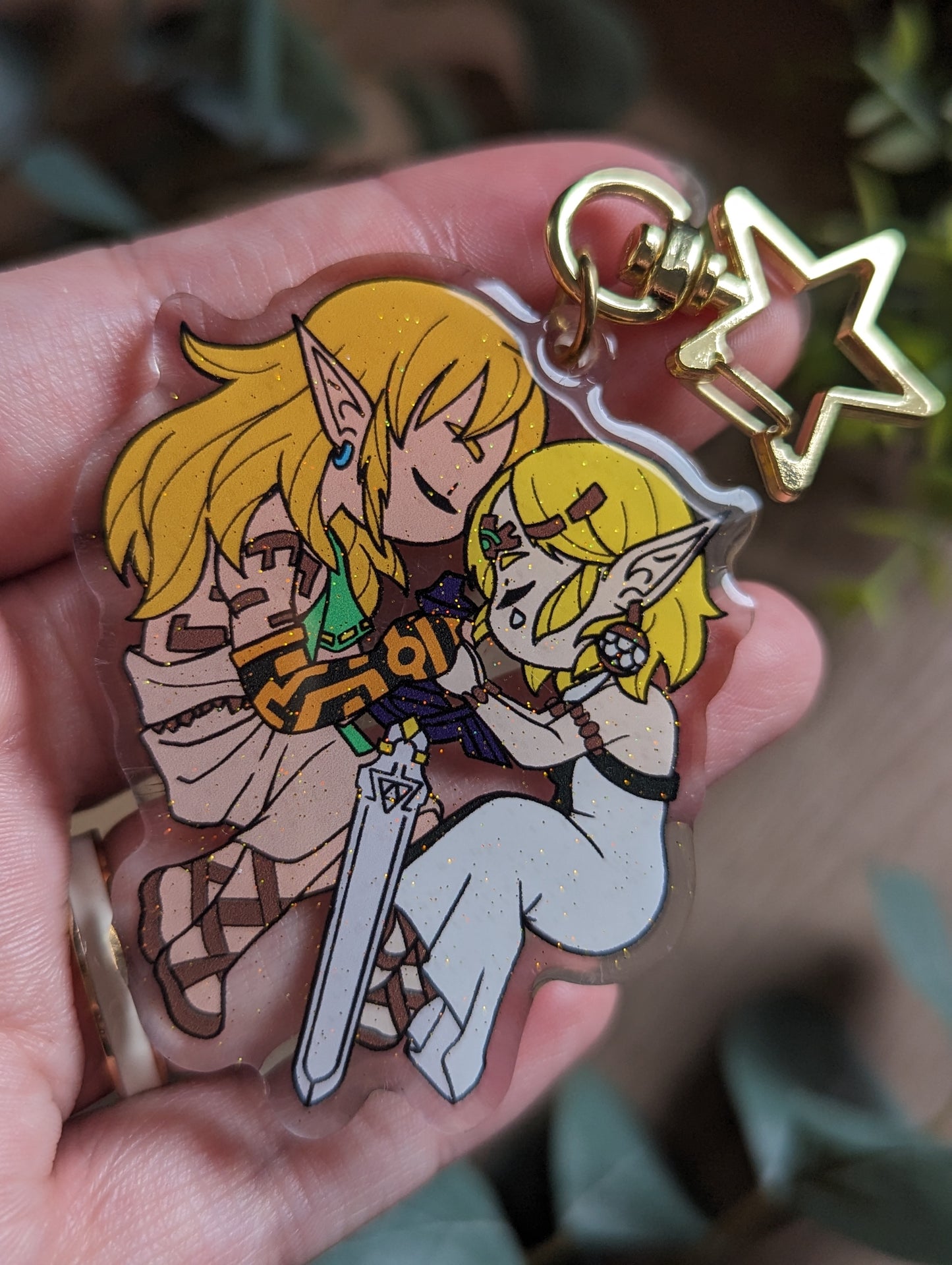 Keychaine ~ Link & zelda Sword