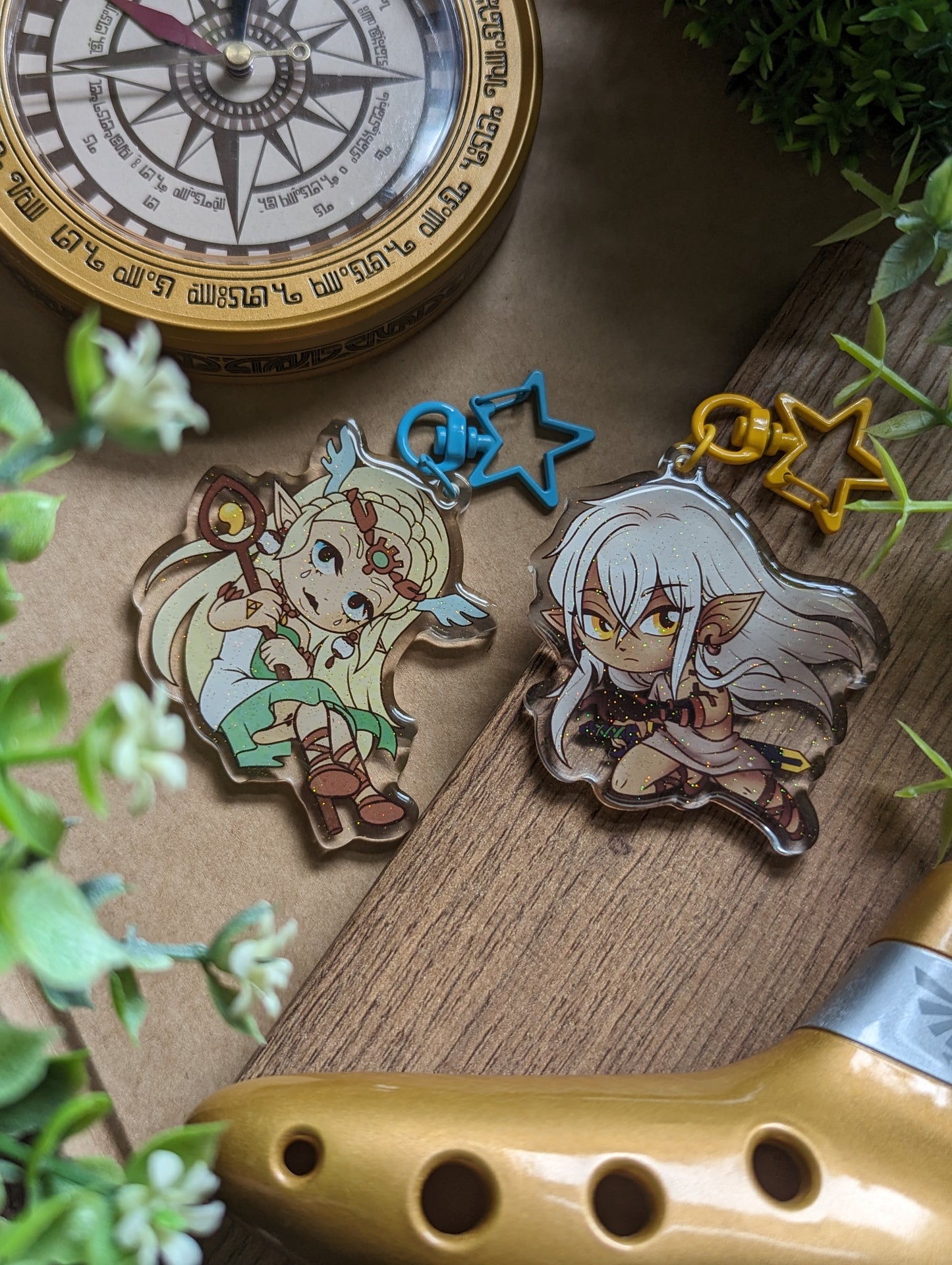 Keychains Link &amp; Zelda Old heroes