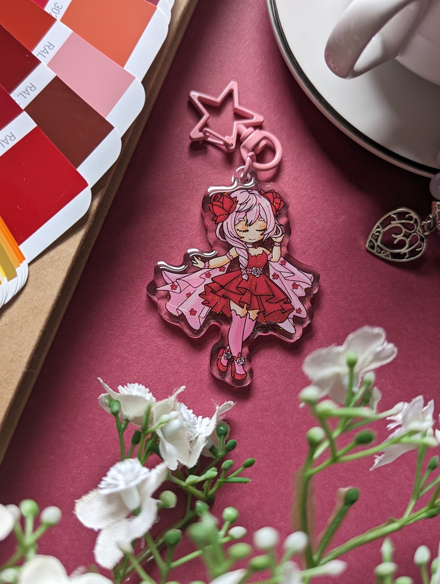 keychain ~ fairy Flower