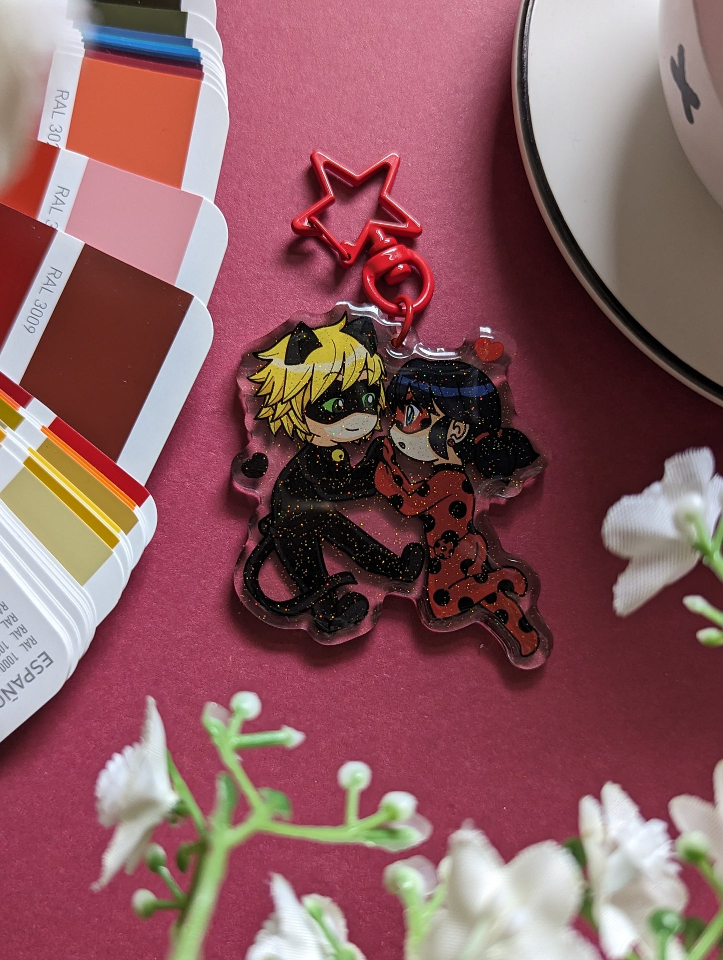 Keychains ~Ladybug & Catnoir