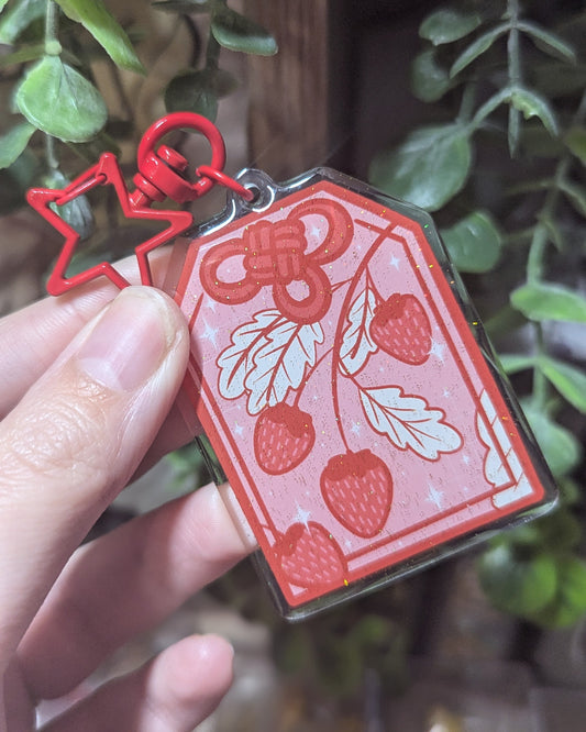 Keychain -  Amulette Fraise