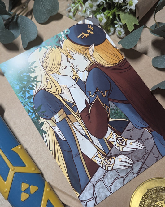 Print - Link & Zelda tenu Royale