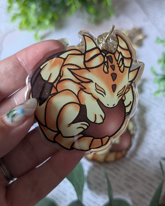 Keychain -  Dragon croissant