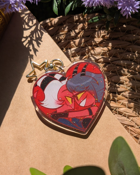 Keychain - helluva boss -Moxxie & Millie