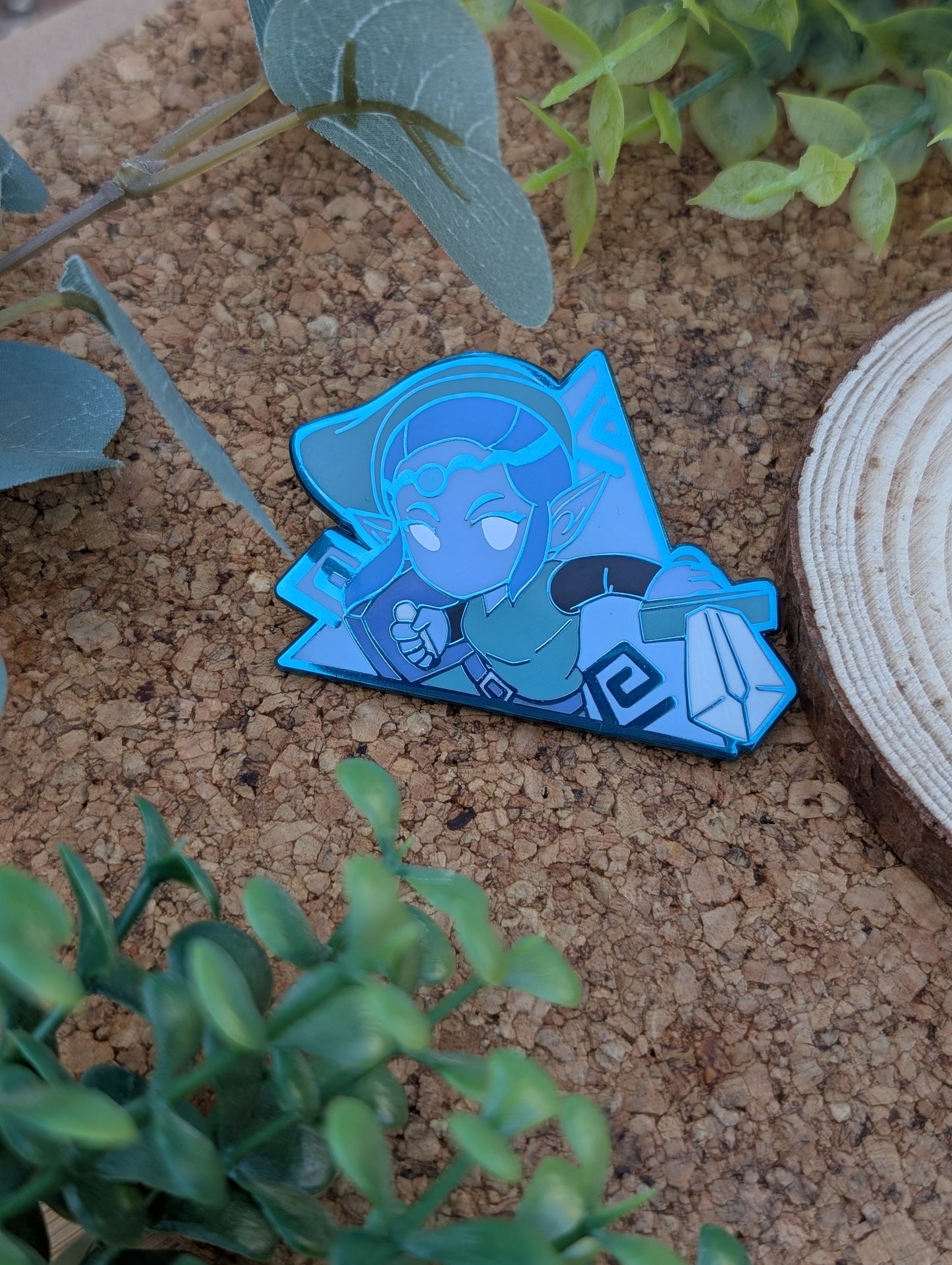 Pin's - Zelda tenue Bleu