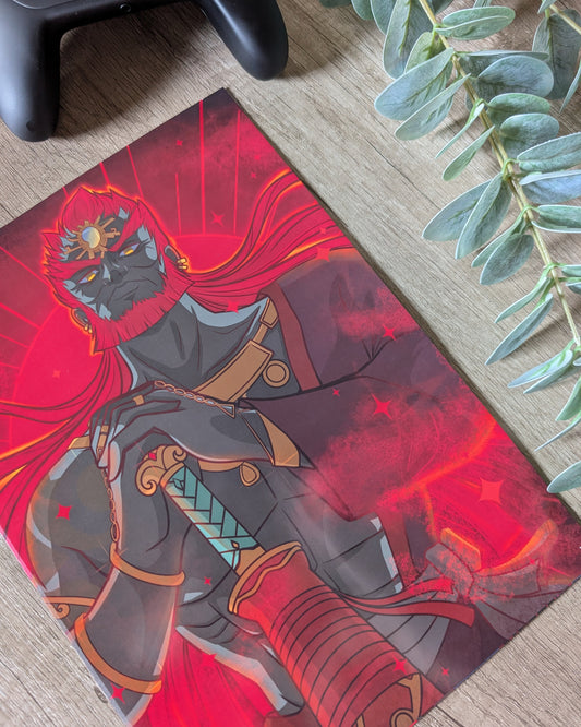 Print - Ganondorf Roi lunaire Rouge