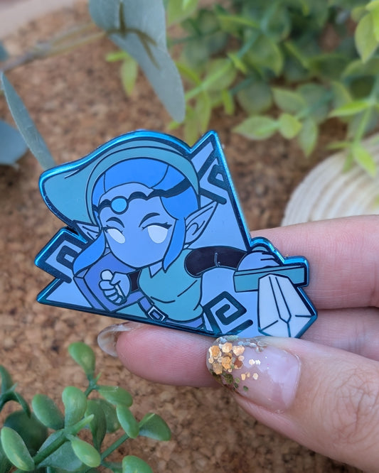 Pin's - Zelda tenue Bleu